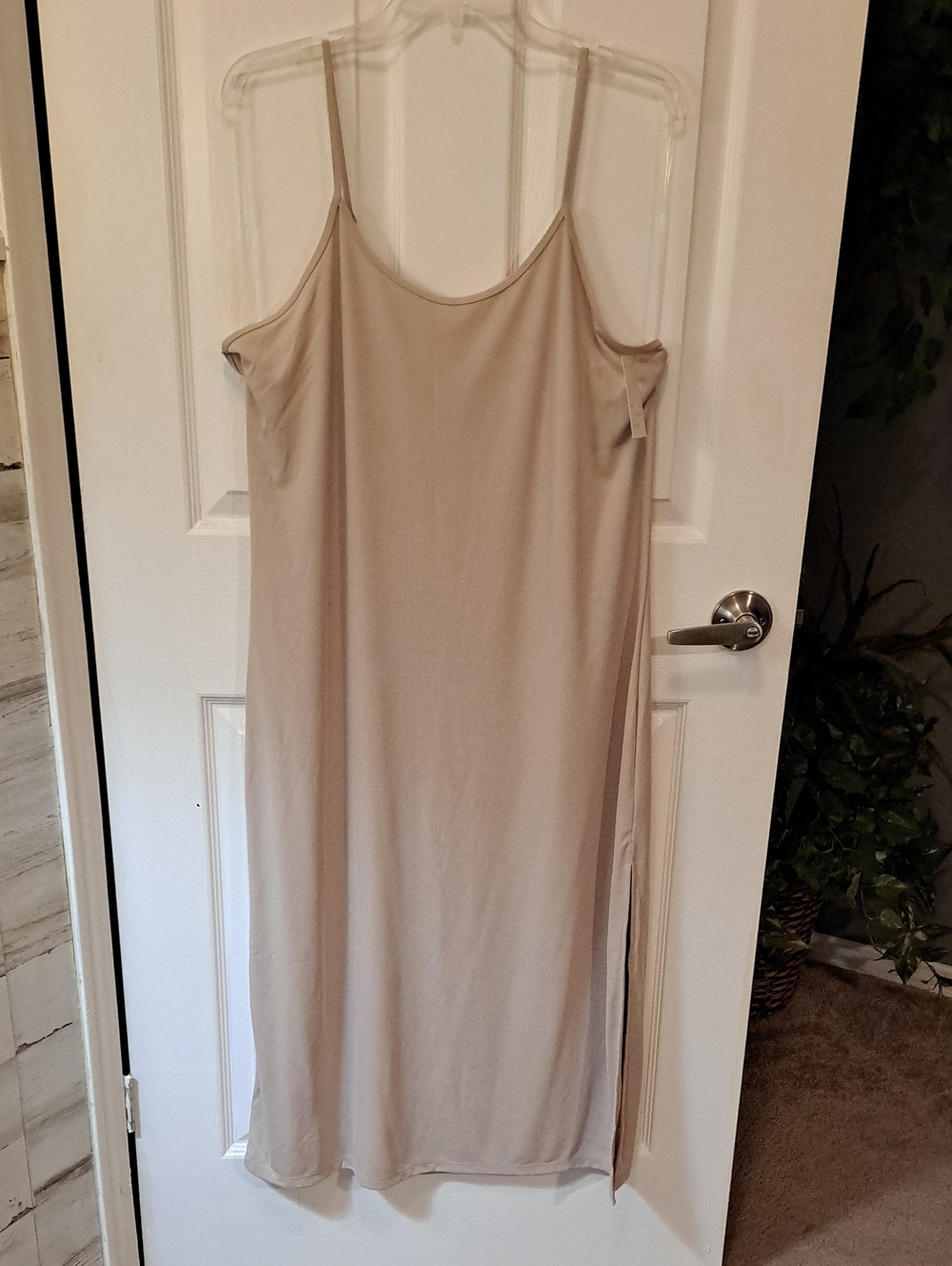 a new day Beige Rib Knit Slip Dress
